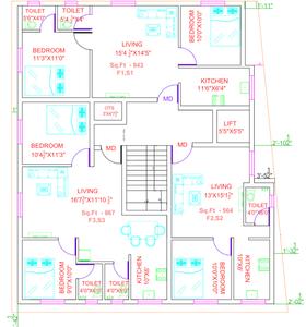 Sri Prime Home Phase 2 Prime Home Phase 2 Cluster Plan For Typical Floor Plan 1