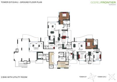 Project Image of 1821.04 - 4611.04 Sq.ft 3 BHK Apartment for buy in Godrej Frontier