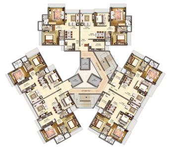 Project Image of 1110.0 - 1552.0 Sq.ft 2 BHK Apartment for buy in Bajaj Emerald