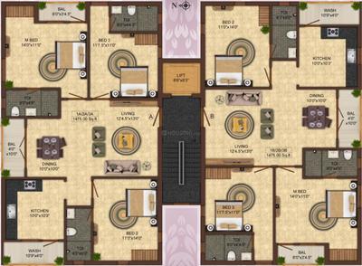 Project Image of 0.0 - 1475.0 Sq.ft 3 BHK Apartment for buy in India Vasantham