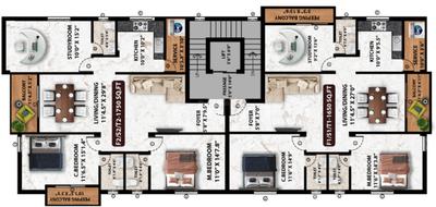 Project Image of 1365.0 - 1855.0 Sq.ft 3 BHK Apartment for buy in Viva Vibrant