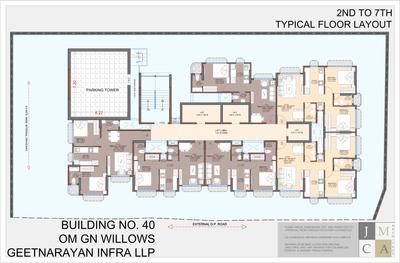 Project Image of 356.0 - 545.0 Sq.ft 1 BHK Apartment for buy in Geetnarayan OM GN Willows