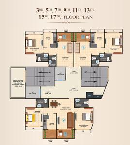 Project Image of 404.29 - 572.53 Sq.ft 1 BHK Apartment for buy in Tharwanis Sky View