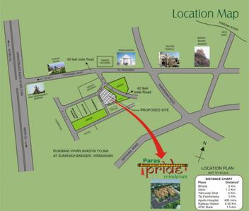 Project Image of 425.0 - 1080.0 Sq.ft 1 BHK Apartment for buy in Paras Pride