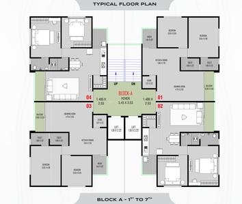 Project Image of 1400 Sq.ft 2 BHK Apartment / Flat for sale in Odhav for Rs. 3775000