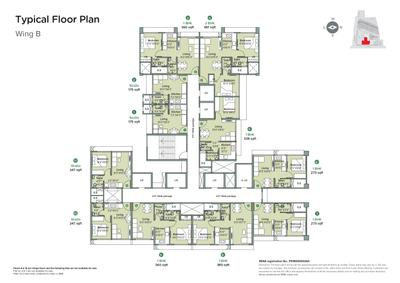 Project Image of 247.0 - 1023.0 Sq.ft 1 BHK Apartment for buy in Marathon Neovalley Narmada Wing B