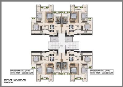 Project Image of 1700.0 - 1900.0 Sq.ft 3 BHK Apartment for buy in Aetro Heights