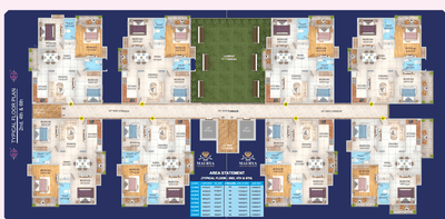 Project Image of 902.0 - 947.0 Sq.ft 3 BHK Apartment for buy in Maurya Crystal Paradise