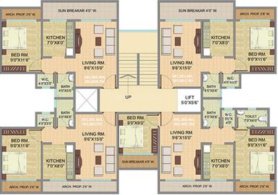Project Image of 670.0 - 850.0 Sq.ft 1 BHK Apartment for buy in Panvelkar Campus NX