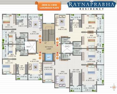 Project Image of 610.64 - 624.2 Sq.ft 2 BHK Apartment for buy in Alai Ratnaprabha Residency
