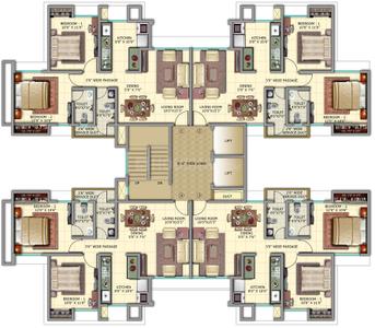 Project Image of 0.0 - 584.0 Sq.ft 2 BHK Apartment for buy in Vardhman Garden Phase 1