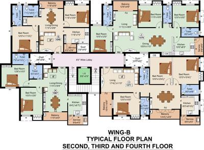Project Image of 1025.0 - 1594.0 Sq.ft 2 BHK Apartment for buy in Priyanka Lifestyle