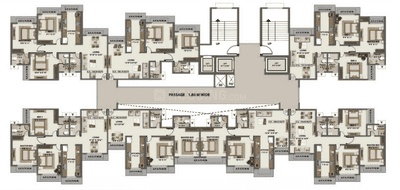 Project Image of 361.13 - 729.25 Sq.ft 1 BHK Apartment for buy in RITZ Tower F