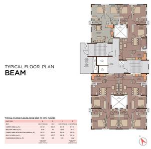 Project Image of 857.0 - 1261.0 Sq.ft 2 BHK Apartment for buy in Nucleus