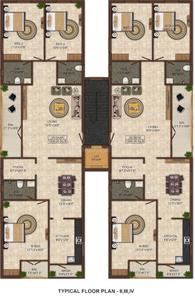 Project Image of 0.0 - 1900.0 Sq.ft 3 BHK Apartment for buy in India Satvika