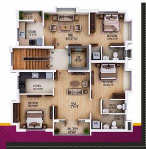 Project Image of 586.0 - 909.0 Sq.ft 1 BHK Apartment for buy in Srimath Aira