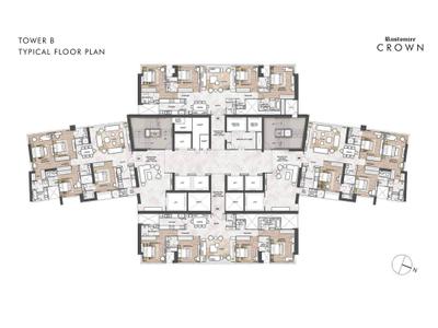 Project Image of 1334.74 - 3088.0 Sq.ft 3 BHK Apartment for buy in Rustomjee Crown