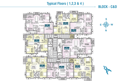 Project Image of 964.0 - 1498.0 Sq.ft 2 BHK Apartment for buy in Sree Sai Air View Apartment