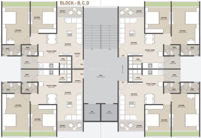 Project Image of 630.44 - 953.04 Sq.ft 2 BHK Apartment for buy in Savaliya Krish Luxuria