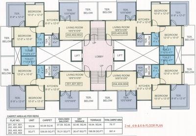 Project Image of 0.0 - 1140.0 Sq.ft 2 BHK Apartment for buy in Bafana Sari Oshiya Park