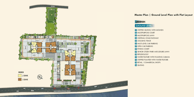 Project Image of 688.0 - 816.0 Sq.ft 2 BHK Apartment for buy in Merlin Skygaze
