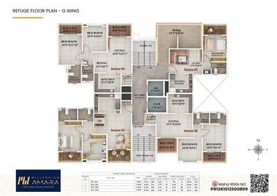 Project Image of 772.0 - 783.0 Sq.ft 2 BHK Apartment for buy in Millennium Amara Phase 2