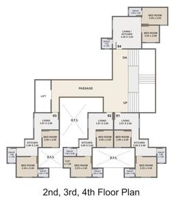 Project Image of 252.95 - 321.84 Sq.ft 2 BHK Apartment for buy in Tattvam Smart 3