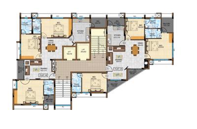 Project Image of 970.0 - 2490.0 Sq.ft 2 BHK Apartment for buy in Unitac Blue Castle