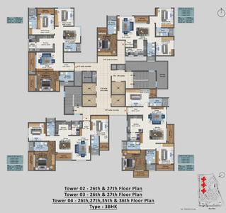 Project Image of 1794.0 - 5143.0 Sq.ft 2.5 BHK Apartment for buy in Sattva Aangane
