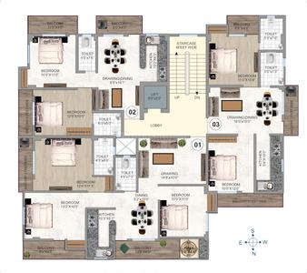Project Image of 965.0 - 1458.0 Sq.ft 2 BHK Apartment for buy in Baba Dham Global Infra