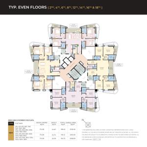 Project Image of 1932.0 - 5304.0 Sq.ft 3 BHK Apartment for buy in Rahul Arcus Bldg E