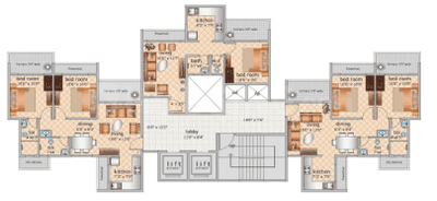 Project Image of 630.0 - 916.0 Sq.ft 1 BHK Apartment for buy in RS Residency