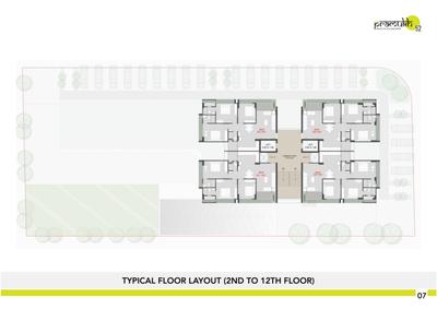 Project Image of 746.69 - 869.94 Sq.ft 3 BHK Penthouse for buy in Ekta Pramukh 52