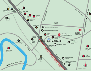 Project Image of 531.0 - 593.85 Sq.ft 2 BHK Apartment for buy in Mahindra Centralis Tower 2