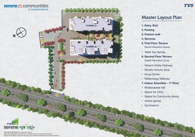 Project Image of 0.0 - 959.0 Sq.ft 1 BHK Apartment for buy in TVS Emerald Serene Springs