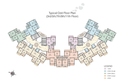 Project Image of 1175 Sq.ft 2 BHK Apartment / Flat for sale in Karanjade for Rs. 15000000
