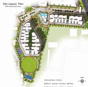 Project Image of 1340.0 - 2460.0 Sq.ft 2 BHK Apartment for buy in SMR Vinay Boulder Woods Block A