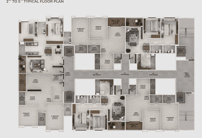 Project Image of 797.93 - 977.36 Sq.ft 2 BHK Apartment for buy in Kwality Vrindavan Heights Phase III