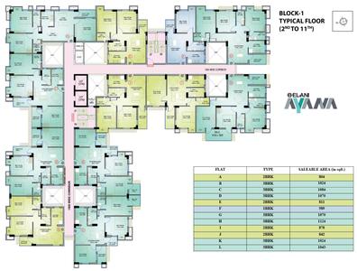 Project Image of 589.0 - 1015.0 Sq.ft 1 BHK Apartment for buy in Belani Ayana