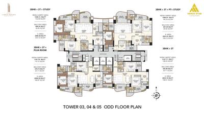 Project Image of 1722.9 - 4591.25 Sq.ft 3 BHK Apartment for buy in Venus Capital Heights