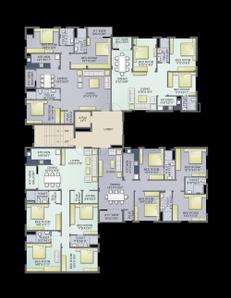 Project Image of 1248.0 - 2361.0 Sq.ft 3 BHK Apartment for buy in Kingston Residency