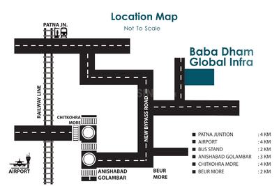 Project Image of 965.0 - 1458.0 Sq.ft 2 BHK Apartment for buy in Baba Dham Global Infra