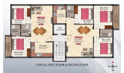Aura Sai Grand Phase 2 Sai Grand Phase 2 Cluster Plan from 1st to 2nd Floor 1