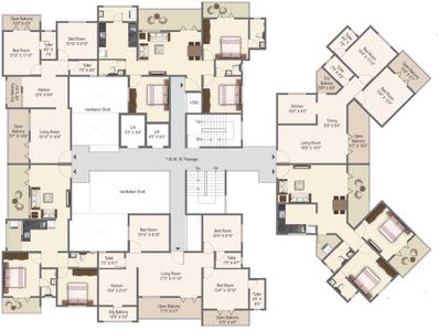 Project Image of 731.84 - 854.65 Sq.ft 2 BHK Apartment for buy in Shree Sentosa Pride Wing B