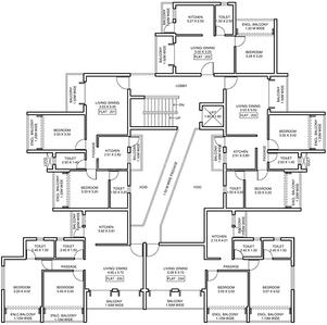 Project Image of 445.3 - 1166.7 Sq.ft 1 BHK Apartment for buy in B&F Dr Carmino Lobo Edifice