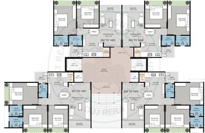 Project Image of 603.21 - 859.93 Sq.ft 2 BHK Apartment for buy in R J Radhe Elysium