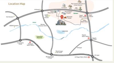 Project Image of 1535.0 - 1570.0 Sq.ft 3 BHK Apartment for buy in Nirmal Landmark