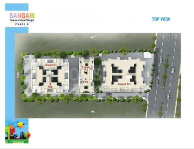 Project Image of 720.0 - 944.0 Sq.ft 1 BHK Apartment for buy in Sanjeevani Sangam Phase 2