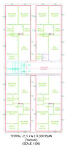 Ideal Yuvin Yuvin Cluster Plan from 2nd to 5th Floor 1