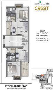 Project Image of 192.0 - 476.0 Sq.ft 1 BHK Apartment for buy in Vijay Shanthi Crest